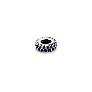 Pandora Blue Pave Inspiration Spacer Charm Sterling Silver S925 ALE 791359C01